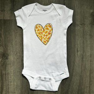 Baby Girl Onesie Heart Girls Size 3-6 Months Brand New